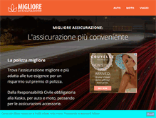 Tablet Screenshot of miglioreassicurazione.com